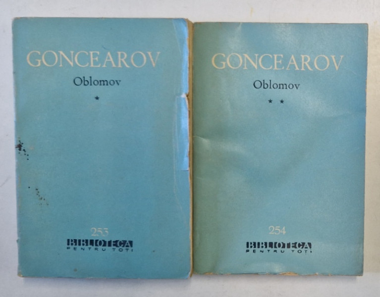 OBLOMOV VOL I , II de I. A. GONCEAROV , 1964