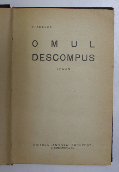 OMUL DESCOMPUS de F. ADERCA