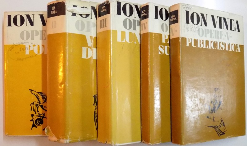 OPERE de ION VINEA , VOL I-V , 1971 - 1978