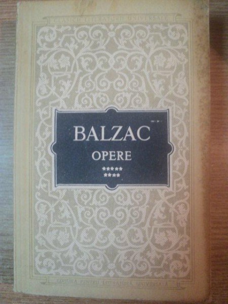 OPERE , VOL IX , TARANII , MUZA DEPARTAMENTULUI  de HONORE DE BALZAC , Bucuresti 1962