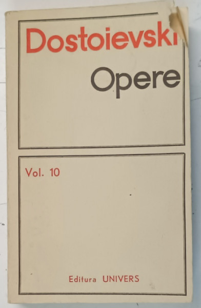 OPERE VOL X de DOSTOIEVSKI  1972