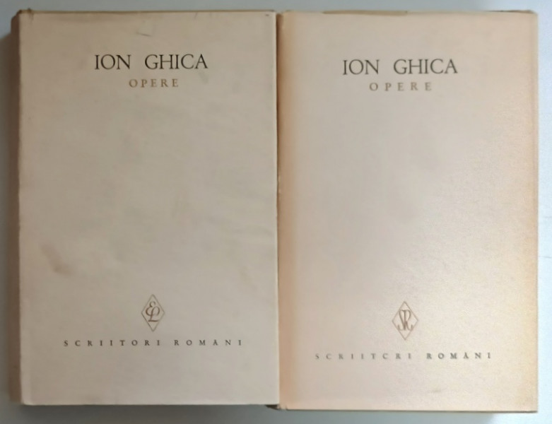 OPERE , VOLUMELE I - II de ION GHICA , 1967