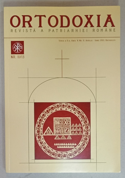 ORTODOXIA , REVISTA A PATRIARHIEI ROMANE , NR. 2 , 2013