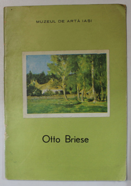 OTTO BRIESE , CATALOG DE EXPOZITIE , 1980 , PAGINA DE TITLU DECUPATA *