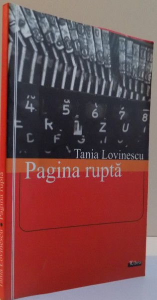 PAGINA RUPTA, 2005 *DEDICATIE , de TANIA LOVINESCU