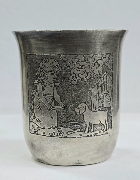 Pahar argintat, Metal Blanc, Franta, Secol XX