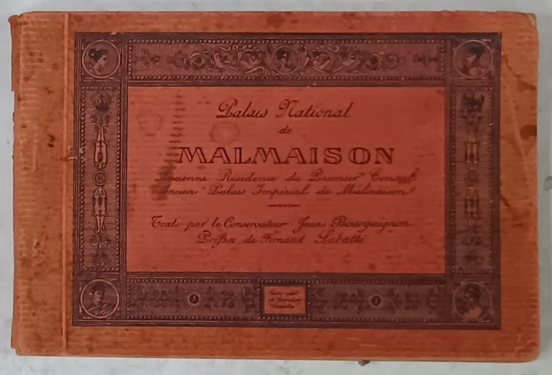 PALAIS  NATIONAL DE MALMAISON , MINIALBUM CU FOTOGRAFII DE EPOCA , ANII ' 20 , TEXT IN FRANCEZA  SI ENGLEZA