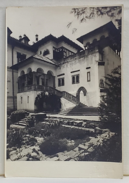 PALATUL COTROCENI , VEDERE PARTIALA , FOTOGRAFIE TIP CARTE POSTALA , STUDIO JULIETTA , 1937