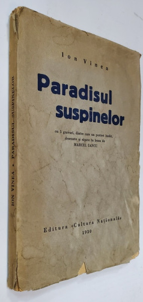 Paradisul suspinelor de Ion Vinea si gravuri de Marcel Iancu - Bucuresti, 1930