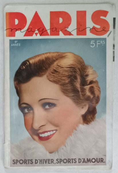 PARIS MAGAZINE , 5e ANNEE , REVUE MENSUELLE , No. 54 , FEVRIER , 1936, NUDURI ARTISTICE