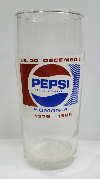 PEPSI, PAHAR DIN STICLA, 1988