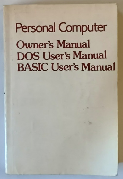 PERSONAL COMPUTER , OWNER ' S MANUAL , DOC USER ' S MANUAL , BASIC USER ' MANUAL