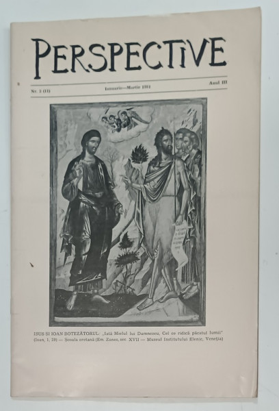 PERSPECTIVE , REVISTA TRIMESTRIALA  A MISIUNII ROMANE UNITE DIN GERMANIA ,  TEXT IN ROMANA SI GERMANA,  NR. 3 , 1981