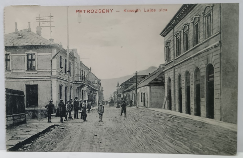 PETROSANI , STRADA KOSSUTH LAJOS , CARTE POSTALA , 1911