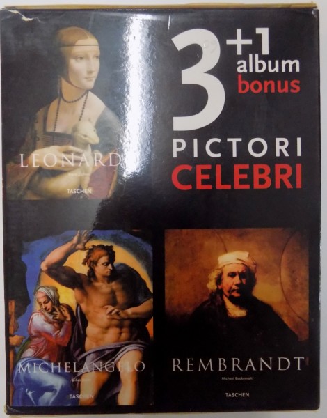 PICTORI CELEBRI , LEONARDO , MICHELANGELO , REMBRANDT , PICASSO , 2003 , 4 ALBUME