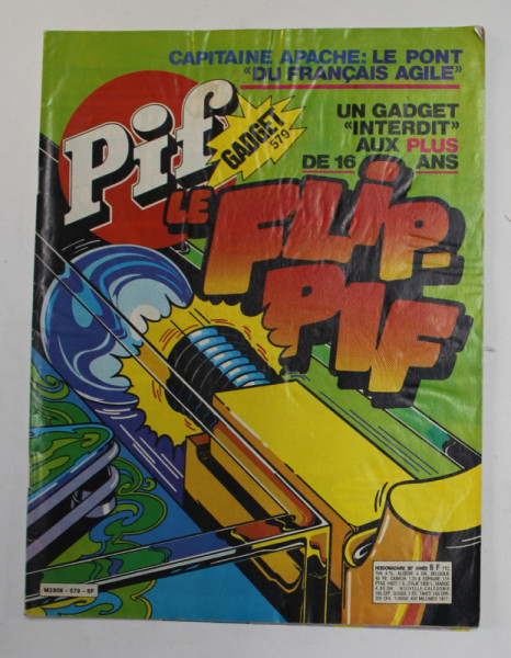 PIF,  GADGET , No. 579 , AVRIL  , 1980 , LIPSA GADGET * COTOR LIPIT CU SCOTCH