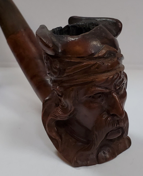 PIPA DE INFANTERIST FRANCEZ, SCULPTATA CU SIMBOL GALIC