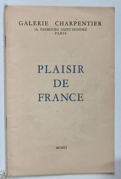 PLAISIR DE FRANCE , 1951
