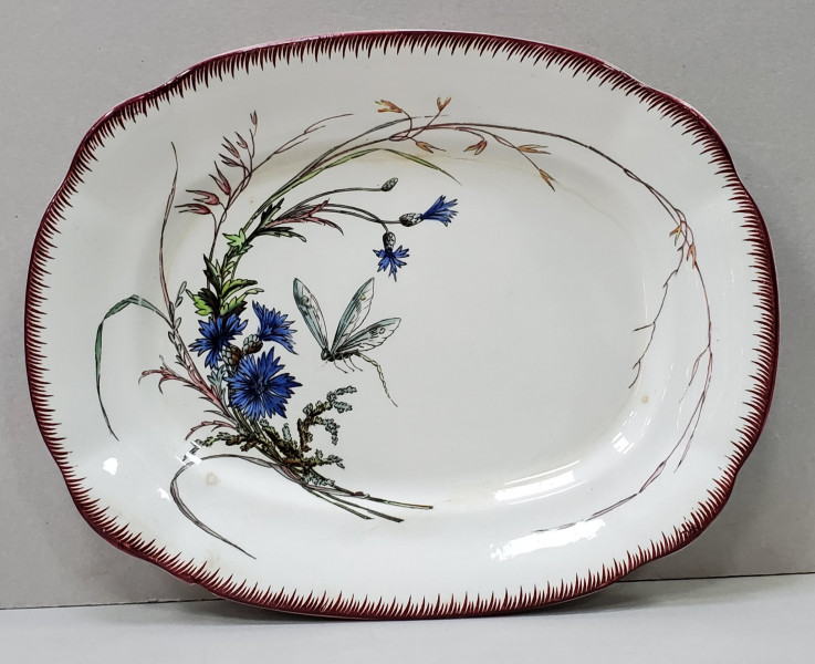 Platou decorativ Sarguemines, Franta, Secol XIX