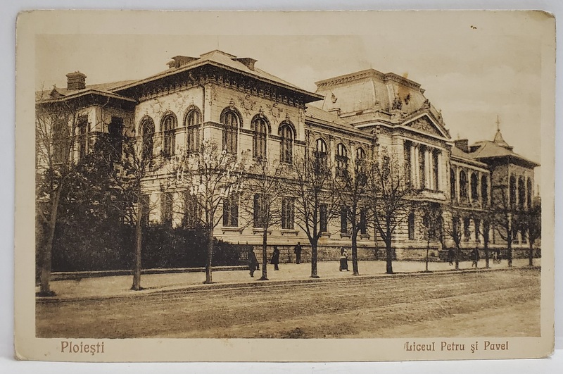 PLOIESTI, LICEUL ' PETRU SI PAVEL ' , CARTE POSTALA , 1925