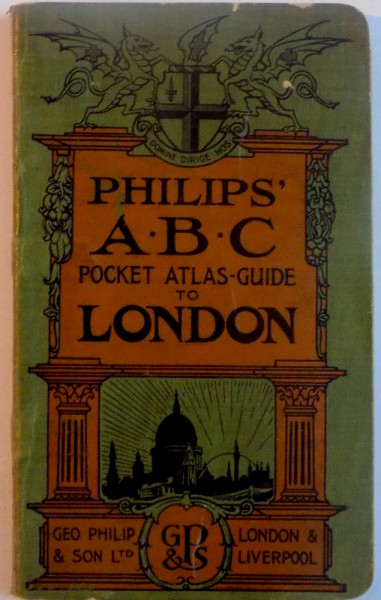 POCKET ATLAS-GUIDE TO LONDON WITH POSTAL AREAS , A 15 A EDITIE