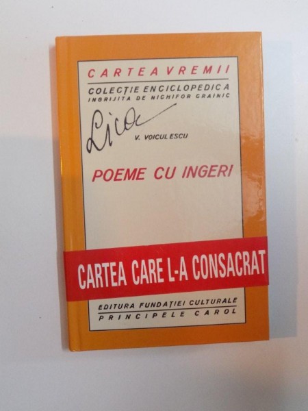 POEME CU INGERI de V. VOICULESCU , EDITURA SEMNE