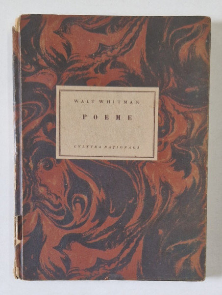 POEME de WALT WHITMAN, 1925, MICI DEFECTE LA COTOR