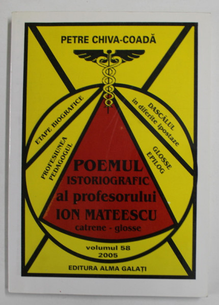 POEMUL ISTORIOGRAFIC AL  PROFESORULUI ION MATEESCU , CATRENE - GLOSSE de PETRE CHIVA - COADA , VOLUMUL 58 , 2005