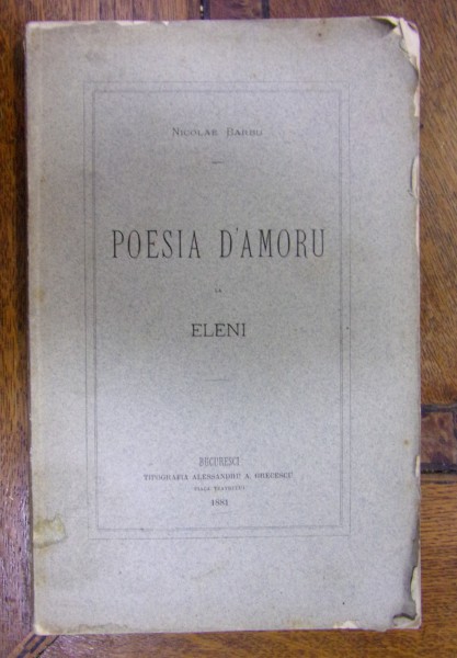 POESIA D'AMORU LA ELENI de NICOLAE BARBU