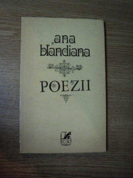 POEZII de ANA BLANDIANA , 1974 , CONTINE DEDICATIA AUTORULUI