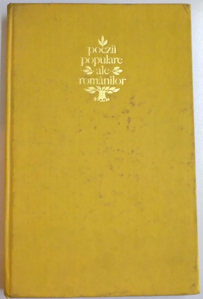 POEZII POPULARE ALE ROMANILOR de V. ALECSANDRI , 1971