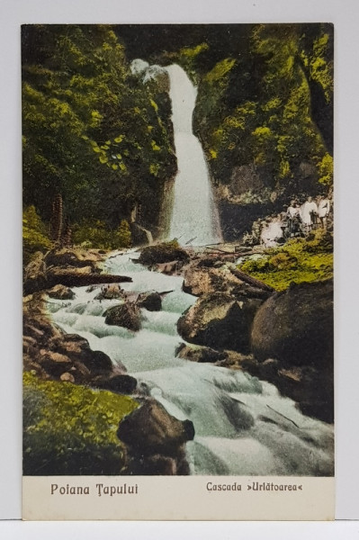 POIANA TAPULUI , CASCADA URLATOAREA , CARTE POSTALA , DATATA 1928