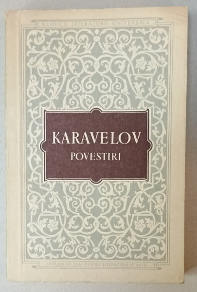 POVESTIRI de LIUBEN KARAVELOV , 1956