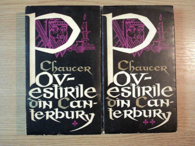 POVESTIRILE DIN CANTERBURY de GEOFFREY CHAUCER ,1964   VOL.I-II