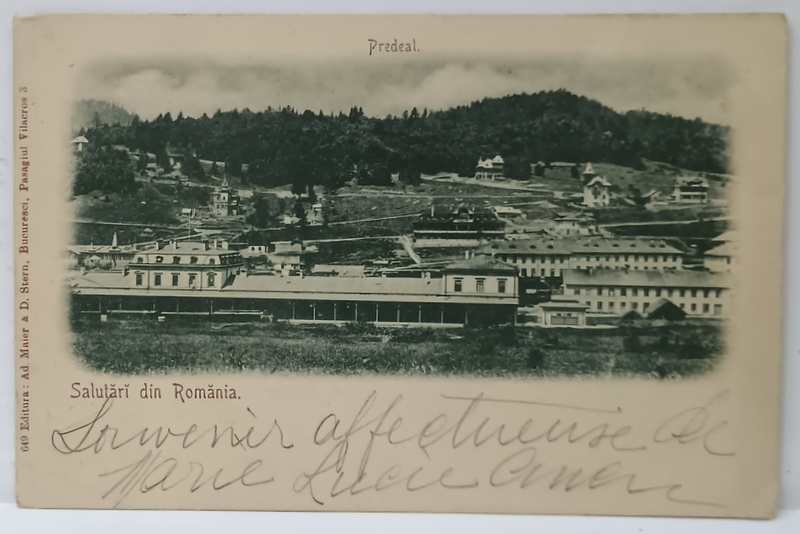 PREDEAL , VEDERE GENERALA , CARTE POSTALA ILUSTRATA , CLASICA , DATATA 1902