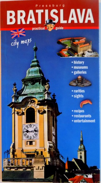 PRESSBURG, BRATISLAVA, PRACTICAL GUIDE, ALBERA-ALEBROS de POCKET SLOVAKIA, 2004