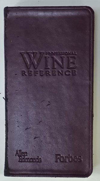 PROFESSIONAL WINE REFERENCE par FRANK E. JOHNSON , EDITIE CU LEGATURA DE PIELE , 1998