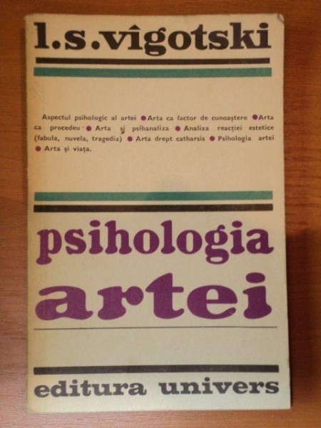 PSIHOLOGIA ARTEI - L. S. VIGOTSKI  1973