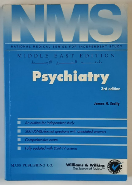 PSYCHIATRY , 3rd EDITION by JAMES H. SCULLY , 1996