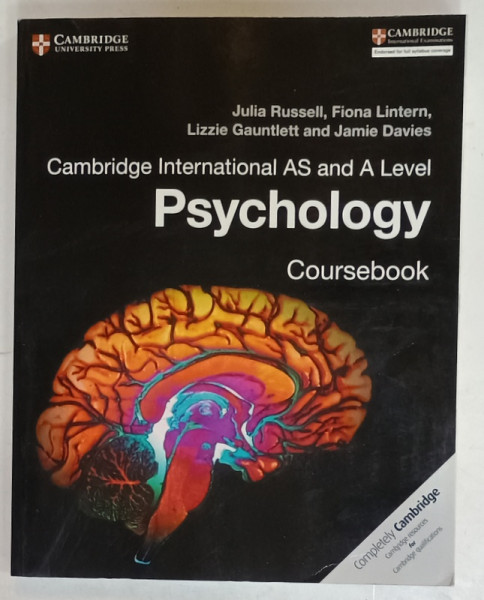 PSYCHOLOGY , COURSEBOOK by JULIA RUSSELL ...JAMIE DAVIES , CAMBRIDGE INATERNATIONAL AS AND A LEVEL , 2016