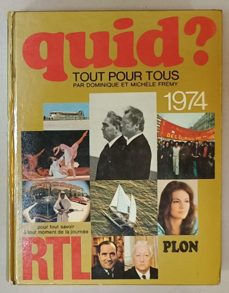 QUID ? TOUT POUR TOUS par DOMINIQUE et MICHELLE FREMY  , 1974