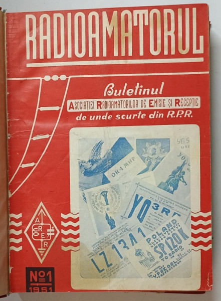 RADIOAMATORUL , REVISTA LUNARA A  ASOCIATIEI  VOLUNTARE PENTRU SPRIJINIREA APARARII PATRIEI , COLEGAT DE 23 NUMERE DIFERITE  , ANII 1951 , 1956 , 1957, 1958 , VEZI DESCRIEREA !