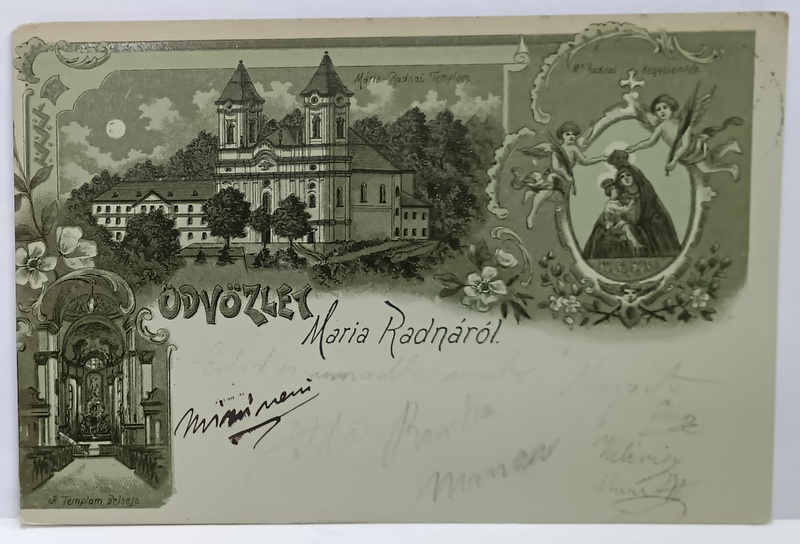 RADNA , MANASTIREA GRECO - CATOLICA SFANTA MARIA , CROMOLITOGRAFIE , CLASICA , 1900