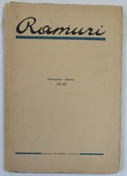 RAMURI , REVISTA , ANUL 30 , NR. 2-3  , FEBRUARIE - MARTIE  , 1938