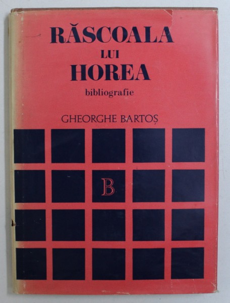 RASCOALA LUI HOREA, BIBLIOGRAFIE ANALITICA de GHEROGHE BARTOS, BUC. 1976