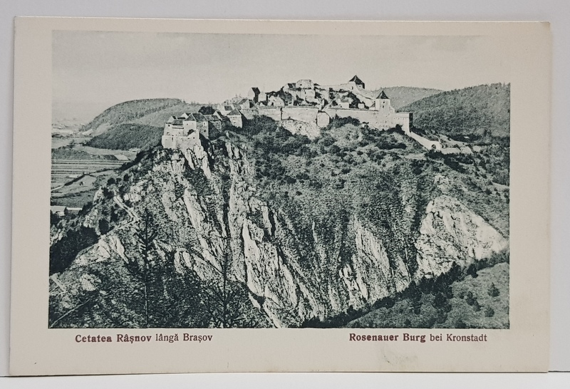 RASNOV , CETATEA , CARTE POSTALA , PERIOADA INTERBELICA