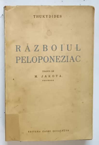 RAZBOIUL PELOPONEZIAC de THUKYDIDES  1941