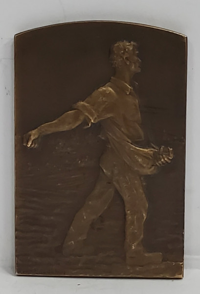 René Baudichon - Semanator, Placheta din Bronz