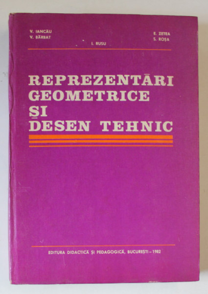 REPREZENTARI GEOMETRICE SI DESEN TEHNIC-VASILE IANCAU * MICI DEFECTE COTOR