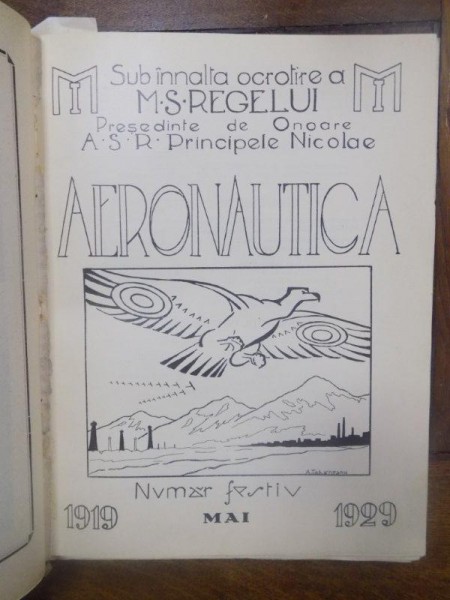 Revista Aeronautica, Coligat Anul IV, Nr, 1-12, 1929